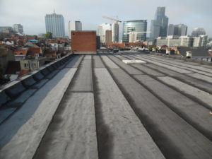 réalisation d'une toiture plate à Bruxelles